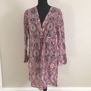 Athleta paisley tunic, beach cover-up
